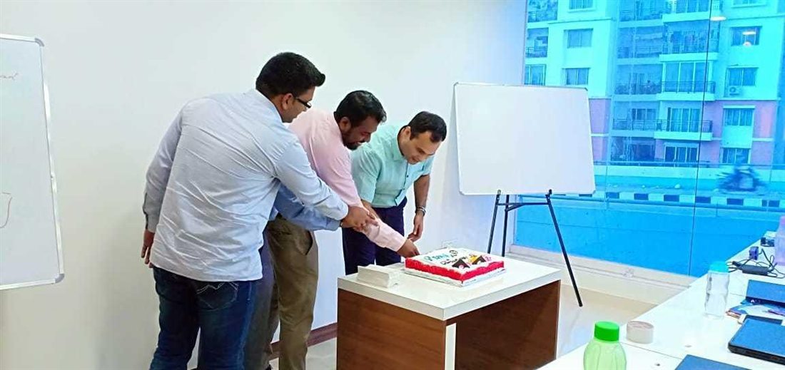 Celebrating a milestone at the PEOL office